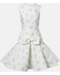 ShuShu/Tong - Floral Cotton And Silk Minidress - Lyst