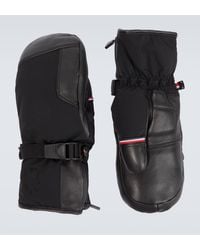 3 MONCLER GRENOBLE - Leather-trimmed Technical Ski Mittens - Lyst
