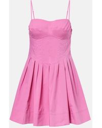 Jonathan Simkhai - Kitt Cotton-Blend Minidress - Lyst