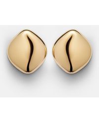 Jennifer Fisher - Puffy Cushion 10Kt-Plated Earrings - Lyst