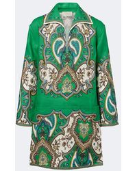 ALÉMAIS - Porter Printed Linen Minidress - Lyst