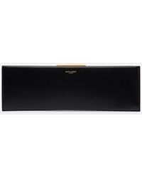 Saint Laurent - Clutch Midnight Small De Piel - Lyst