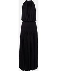 TOTEME - Gathered Jersey Midi Dress - Lyst
