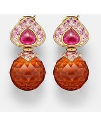 Marina B - Acilla 18Kt Drop Earrings With Gemstones - Lyst