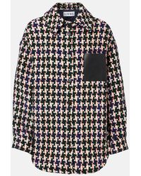Loewe - Leather-Trimmed Overshirt - Lyst