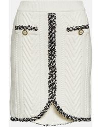 Rebecca Vallance - Demy Cable-knit Cotton Miniskirt - Lyst