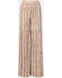 Missoni - Sequined Striped Wide-Leg Pants - Lyst