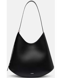 Jil Sander - Schultertasche Eldorado Medium Aus Leder - Lyst