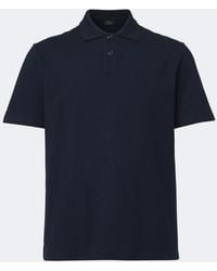 Brioni - Cotton Pique Polo Shirt - Lyst
