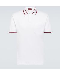 Gucci - Logo Cotton Polo Shirt - Lyst
