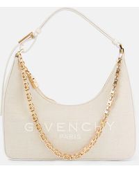 Givenchy - Moon Cut Out Small Canvas Shoulder Bag - Lyst