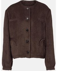 Blazé Milano - Gliss Chevron Alpaca And Wool Jacket - Lyst