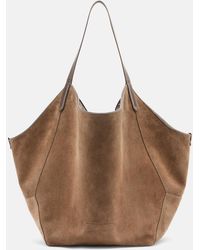 Brunello Cucinelli - Monili Medium Reversible Suede Tote Bag - Lyst