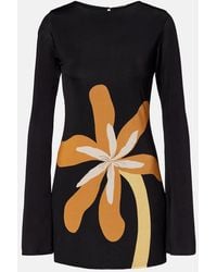 Cala De La Cruz - Maisha Floral Jersey Minidress - Lyst