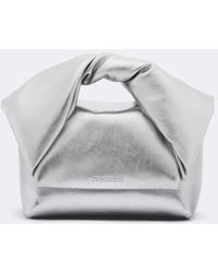JW Anderson - Twister Small Leather Top-Handle Bag - Lyst