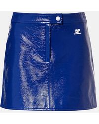 Courreges - Reedition Vinyl Miniskirt - Lyst