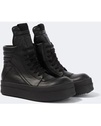 Rick Owens - Mega Bumper Geobasket Leather Sneakers - Lyst