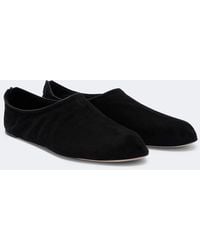 The Row - Stellene Suede Slip-On Shoes - Lyst