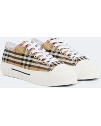 Burberry - Vintage Check Canvas Sneakers - Lyst