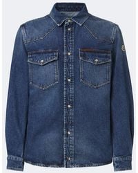 Moncler - Denim Western Shirt - Lyst