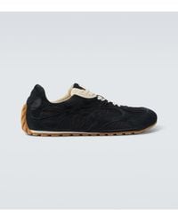Bottega Veneta - Orbit Flash Suede-Trimmed Sneakers - Lyst