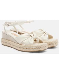 Jimmy Choo - Espadrille-Sandalen Aella Aus Leder - Lyst