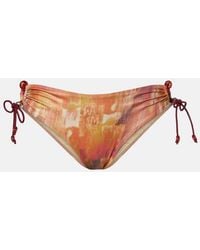 Isabel Marant - Alvina Printed Bikini Bottoms - Lyst