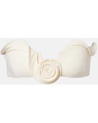 Magda Butrym - Top Bikini Con Applicazioni Floreali - Lyst