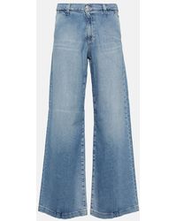 AG Jeans - Jeans anchos Stella de tiro bajo - Lyst