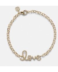 Sydney Evan - Love 14Kt And Diamonds Chainlink Bracelet - Lyst