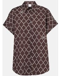 Max Mara - Sponda Printed Cotton Poplin Shirt - Lyst