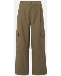 Agolde - Jericho Cropped Cotton Cargo Pants - Lyst