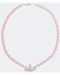 Vivienne Westwood - Messaline Crystal-Embellished Choker - Lyst