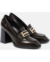 Victoria Beckham - Loafer-Pumps B Buckle Aus Leder - Lyst