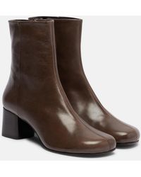 Lemaire - Anatomic 55 Leather Ankle Boots - Lyst