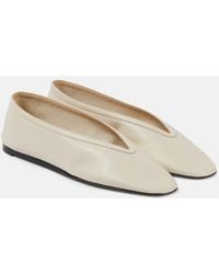 Le Monde Beryl - Luna Leather Slippers - Lyst