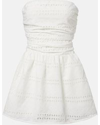 Faithfull the Brand - Roja Broderie Anglaise Minidress - Lyst