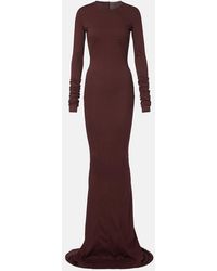 Rick Owens - Drkshdw Simple Edfu Cotton Jersey Maxi Dress - Lyst