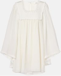 Chloé - Silk Crepe Minidress - Lyst