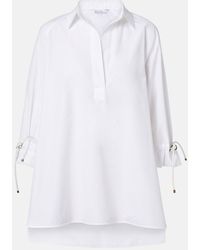 Max Mara - Adorni Oversized Cotton Poplin Shirt - Lyst