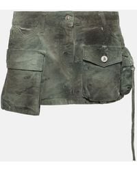 The Attico - Camo Cargo Mini Skirt - Lyst