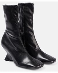 Dries Van Noten - Leather Ankle Boots - Lyst