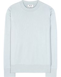 Acne Studios Carly Cotton Sweatshirt - Blue