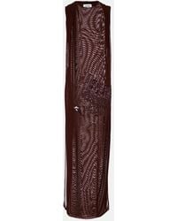 Jean Paul Gaultier - Sequined Tulle Maxi Dress - Lyst