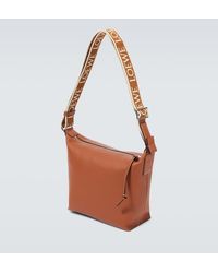 Loewe - Cubi Small Leather Crossbody Bag - Lyst