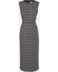 Carolina Herrera - Wool Tweed Midi Sheath Dress - Lyst