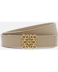 Loewe - Guertel Anagram Bombe Aus Leder - Lyst
