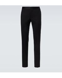 Canali - Pantalones De Traje De Lana Y Mohair - Lyst