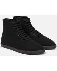The Row - High-Top Sneakers aus Canvas - Lyst