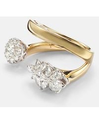 YEPREM - Golden Strada 18Kt And Ring With Diamonds - Lyst